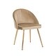 preview thumbnail 19 of 40, Porthos Home Daija Velvet Dining Chairs with Gold Legs
