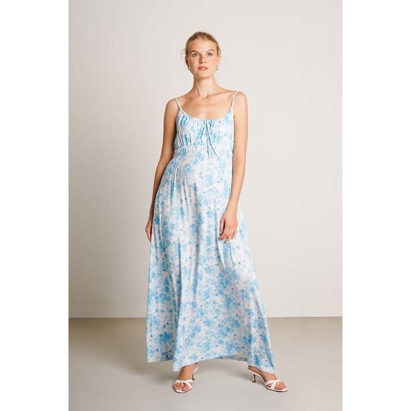 slide 2 of 5, Capri Dress 3 XL - Blue Floral