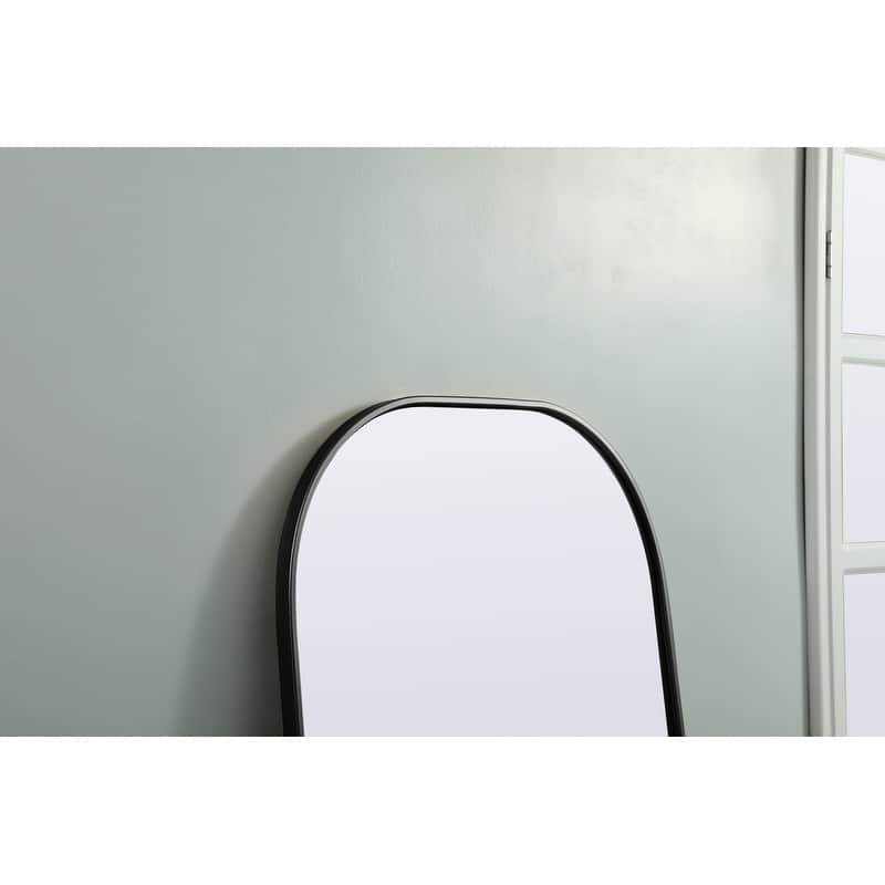 Indigo Home Metal Frame Arch Full Length Mirror 28x74 Inch
