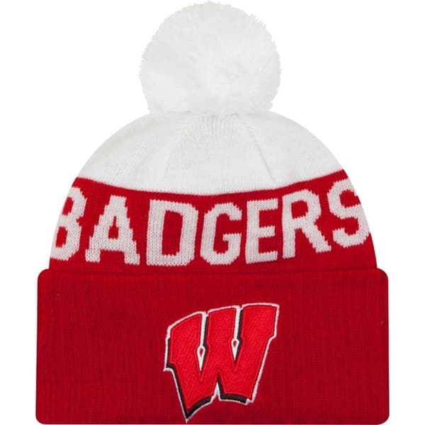 Shop New Era Wisconsin Badgers Beanie Sport Knit Cap Hat Ncaa 80330250 Overstock 18058493