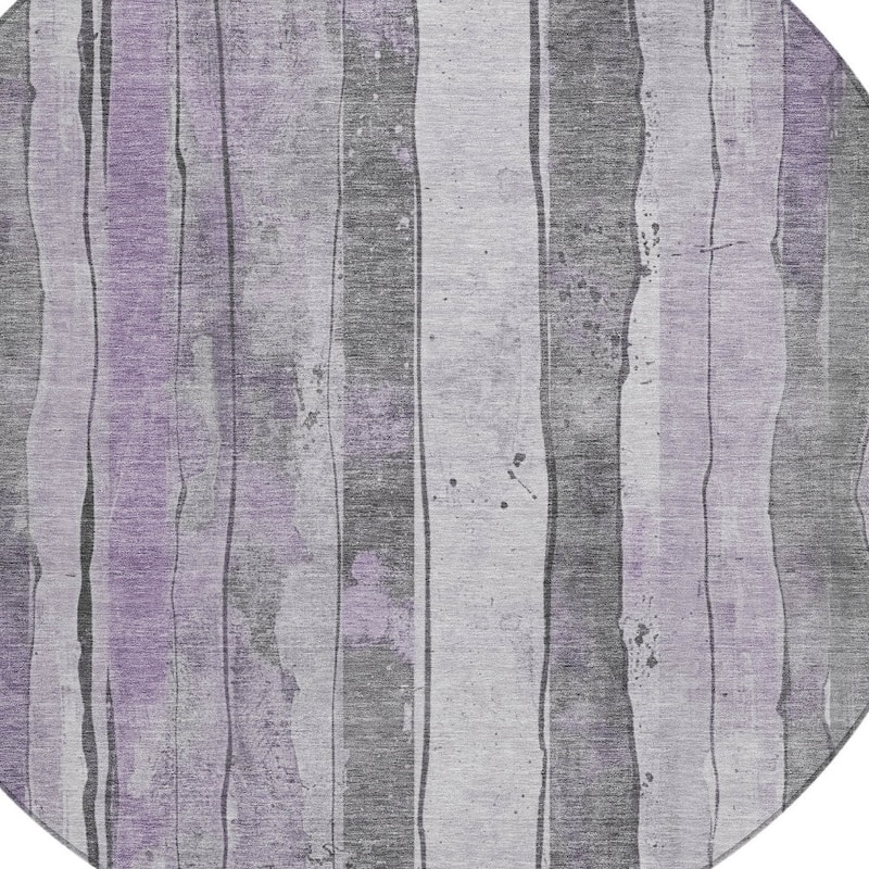 HomeRoots Striped Transitional Rectangle Outdoor Rug