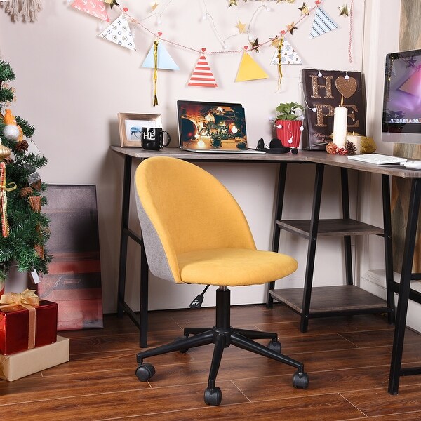 Porch & Den Two-tone Velvet Upholstery Home Office Task Chair. Opens flyout.