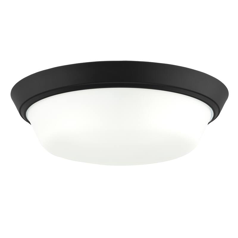 Edessa Flush Mount with Satin Etched Glass - 16
