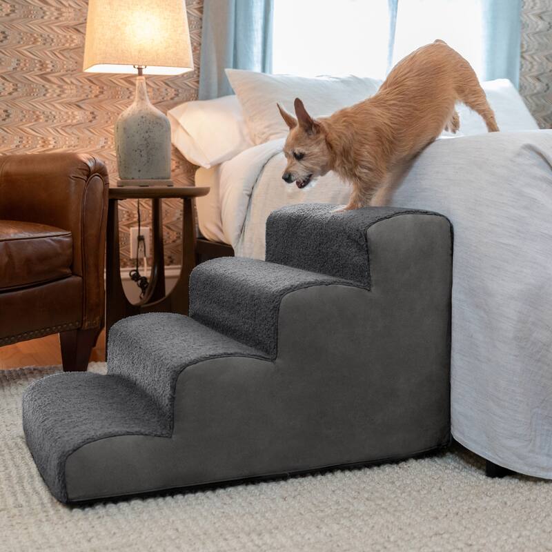 Dubb Pet Steps - Soft Foam Stairs for Cats and Dogs - 3 Stairs & 4 Stairs