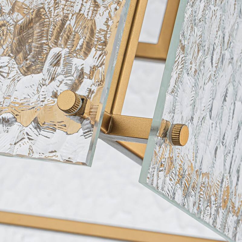 Farmhouse 4-Light Lantern Glass Chandelier