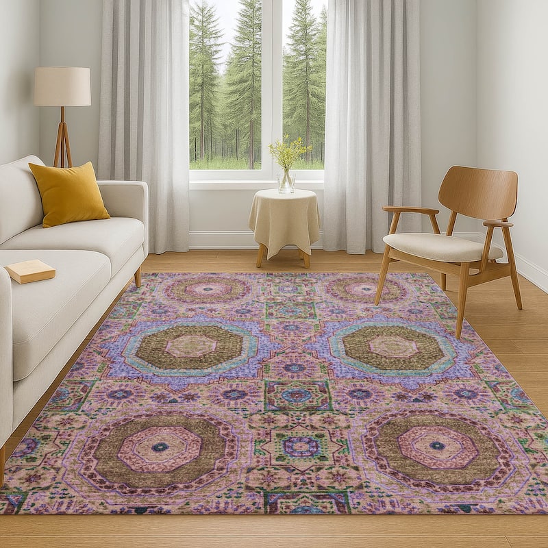 Premium Washable Super Soft Vintage Traditional Mayfield Rug