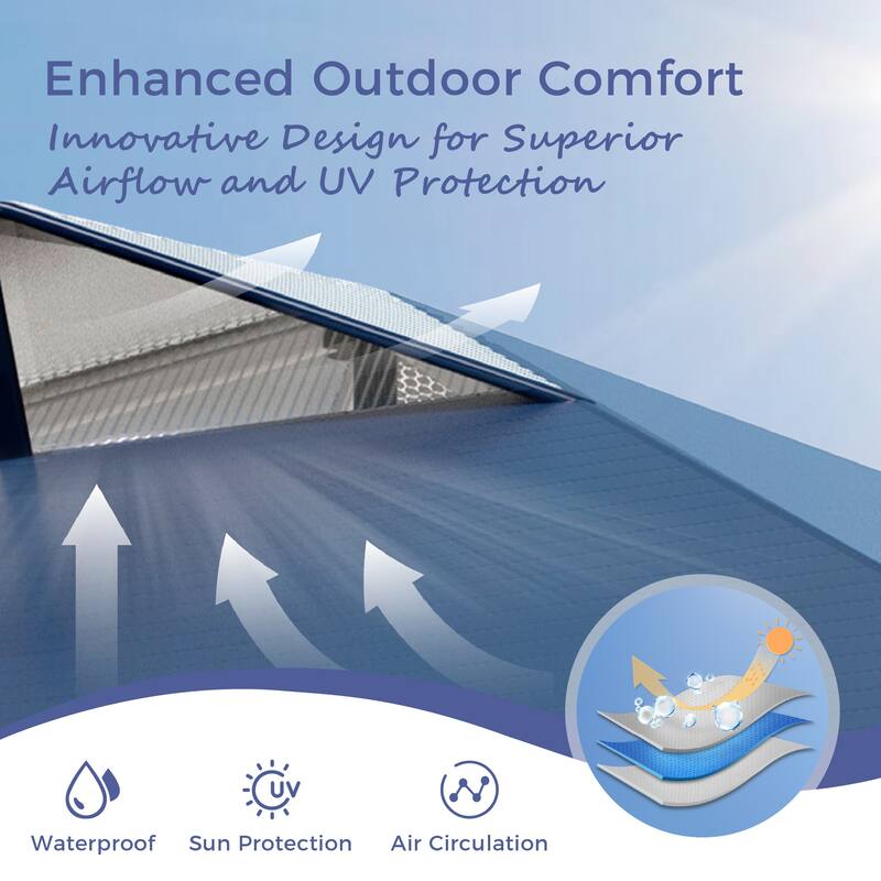 10' x 10' Pop Up Outdoor Canopy Tent Commercial Instant Reinforce Canopies with Wheel Carry Bag & Storage Pocket - 10x10'