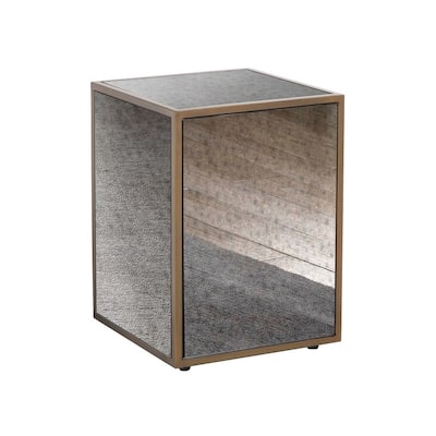 Inspire Me! Home Decor Lana Mirrored Side Table
