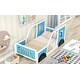 preview thumbnail 3 of 16, Twin Size Classic Car-Shaped Bed,Platform Bed with Wheels and Headboard and Footboard