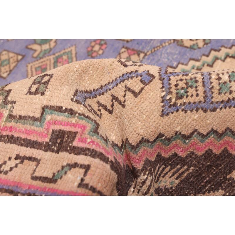 ECARPETGALLERY Hand-knotted Antalya Vintage Beige Wool Rug - 4'8 x 7'0