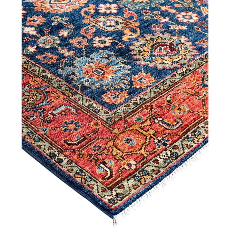 Serapi One-of-a-Kind Hand-Knotted Area Rug - Blue - 4' 3" x 6' 1"