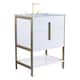 Option White Matte - Brass Hardware