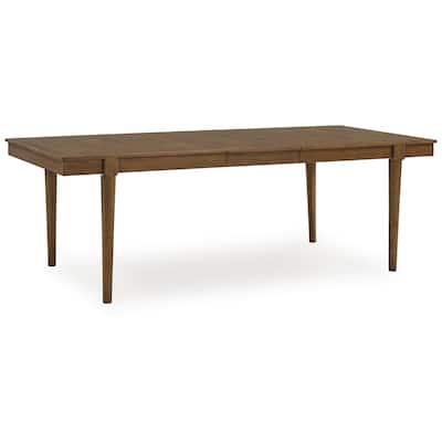 Signature Design by Ashley Lyncott Brown Dining Extension Table - 42" W x 92" D x 30.25" H