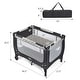 preview thumbnail 2 of 8, Gymax Portable Baby Playard Playpen Nursery Center w/ Mattress - See Details