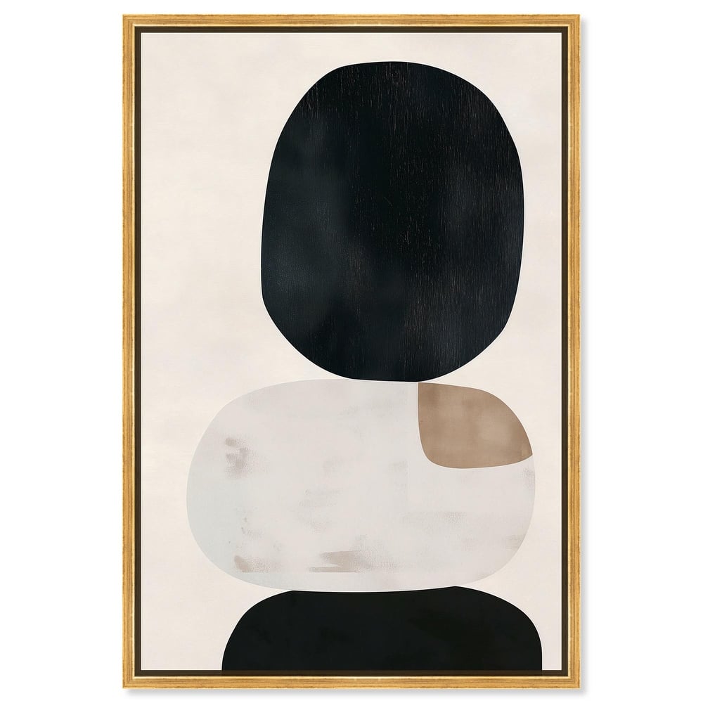 Pebble Pillars II Canvas by Art Remedy