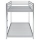 preview thumbnail 17 of 56, Full over Full Metal Low Bunk Bed with Ladder
