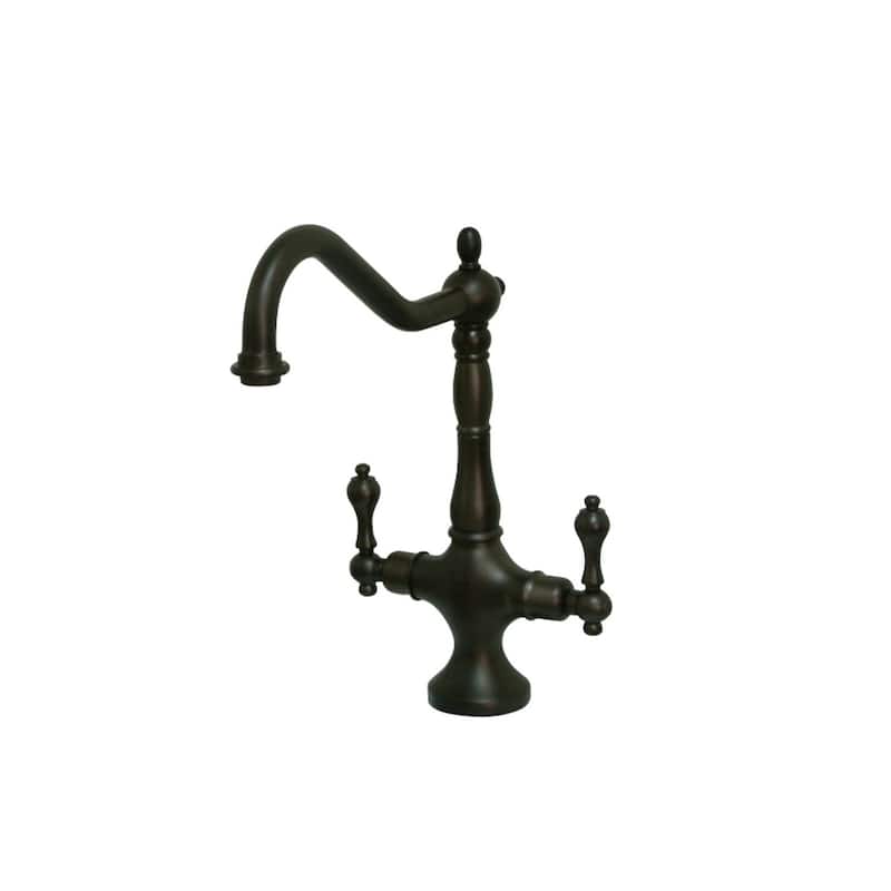 Kingston Brass Heritage Two-Handle Kitchen Faucet - Oil Rubbed Bronze