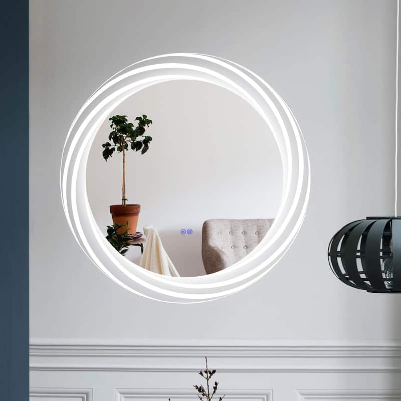 Frameless Back Lit LED Mirror - Silver