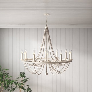 Acroma 12-light Farmhouse Empire Beaded Chandelier