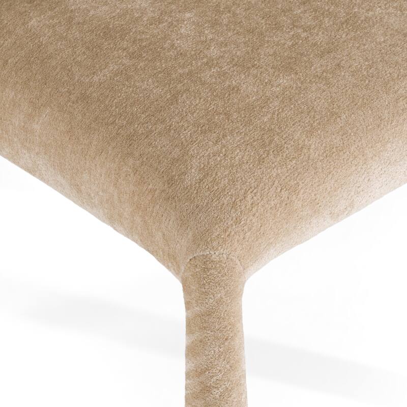 Modrest Homan Modern Beige Velvet Dining Chair