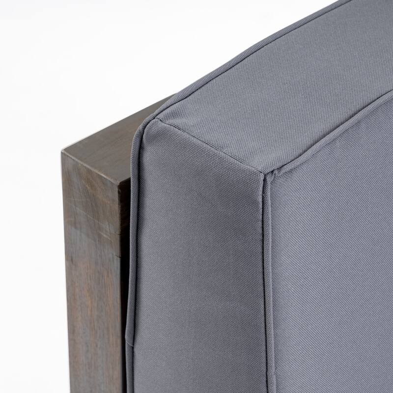 Oana Outdoor 9-Piece Acacia Wood Sectional Sofa Set with Coffee Table by Christopher Knight Home