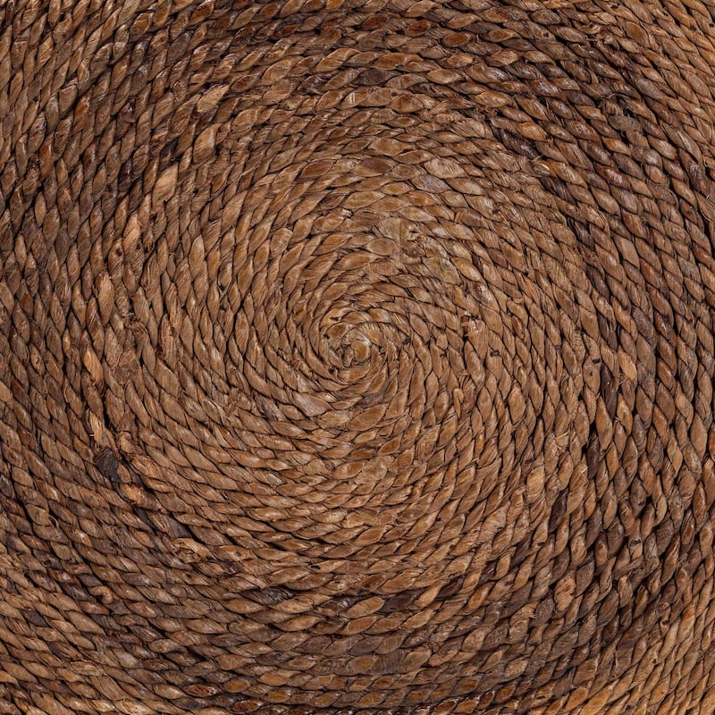 Verino Handwoven Seagrass Storage Bench with Removable Lid - Rustic Wicker Trunk Chest for Entryway, Living Room, or Bedroom