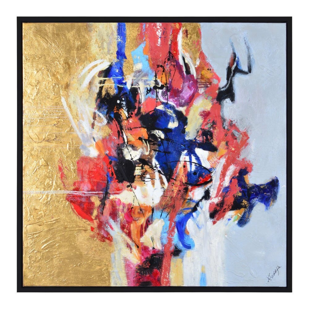 Shop Ren Wil Ol1692 Acajou 45 X 45 Abstract Painting On Canvas