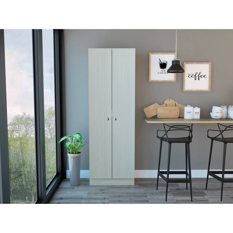 Storage Cabinet Pipestone, Double Door, Black Wengue Finish,High quality and durable