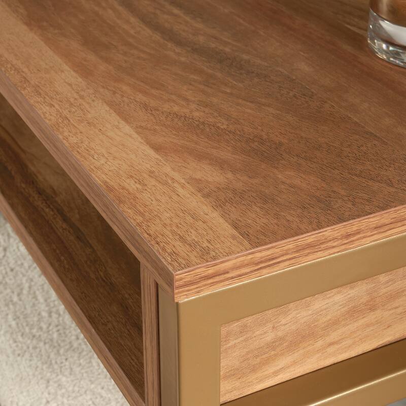 Wood Vanity with Chic Storage, Brown - 47.32" W x 16.77" D x 49.45" H