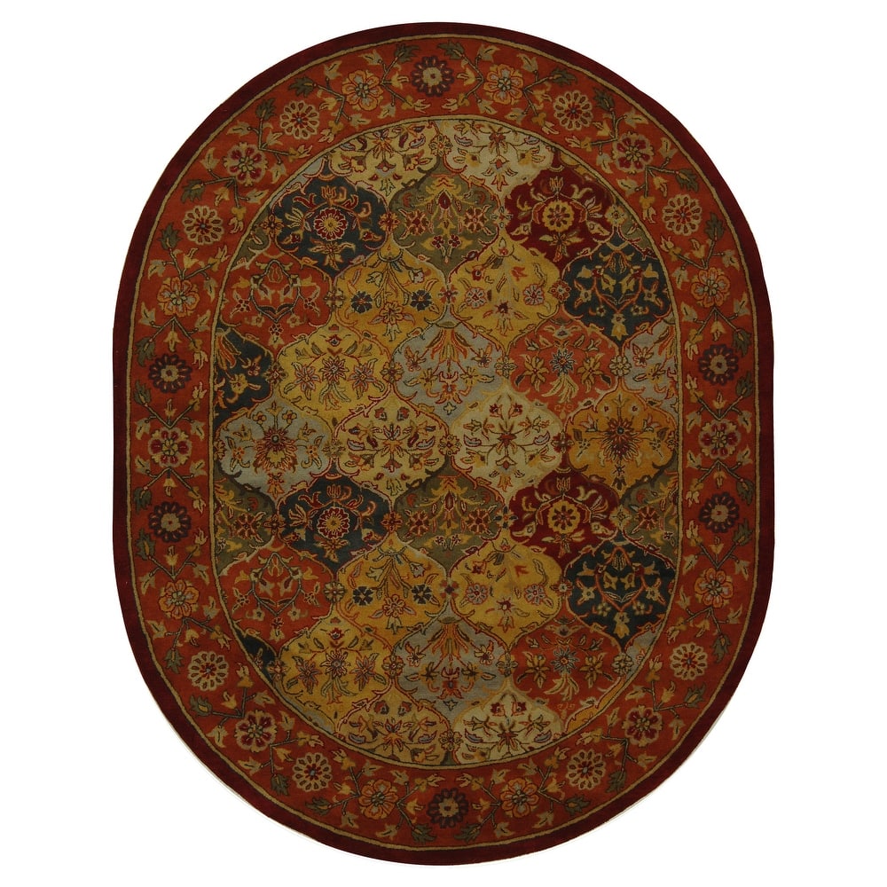 SAFAVIEH Handmade Heritage Square Knot Traditional Oriental Wool Rug