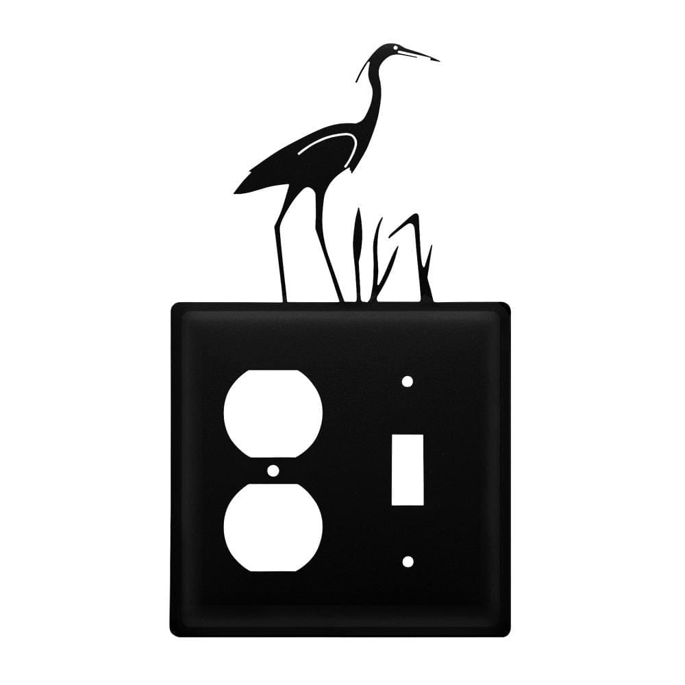 Double Heron - Single Outlet and Switch Cover - 8