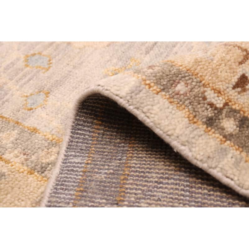 ECARPETGALLERY Hand-knotted Jules Serapi Light Grey Wool Rug - 8'9 x 12'2