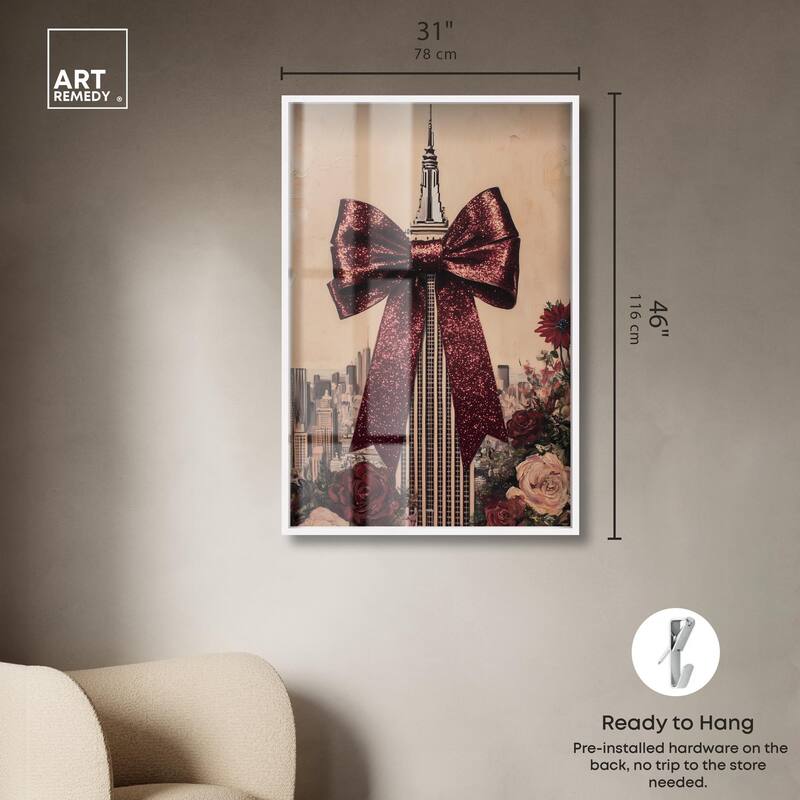Sparkling Empire State Building Shadowbox by Art Remedy
