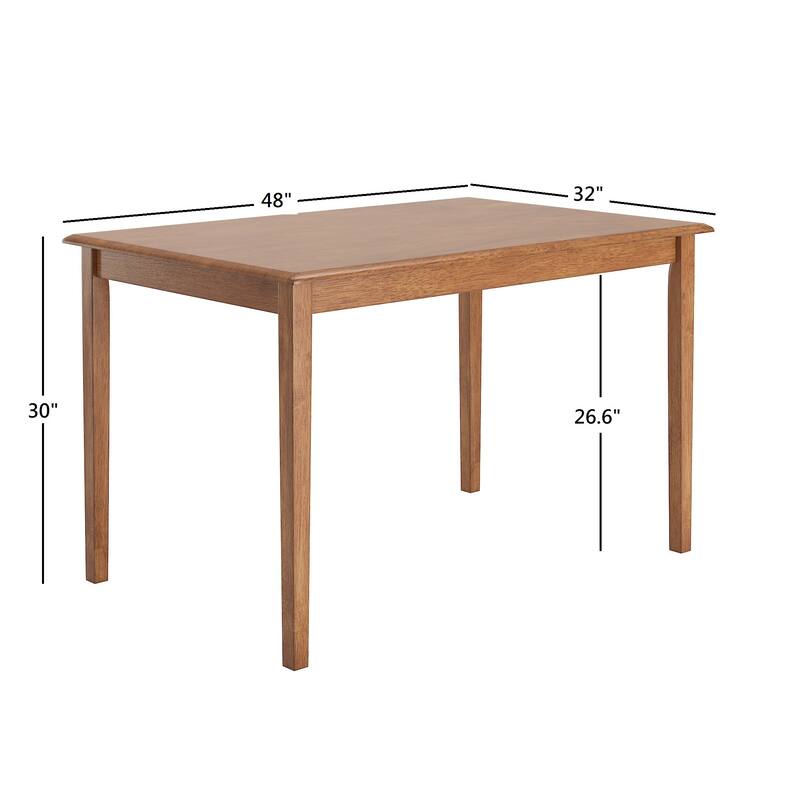 Wilmington II Oak Wood Finish 48" Rectangle Dining Set by iNSPIRE Q Classic