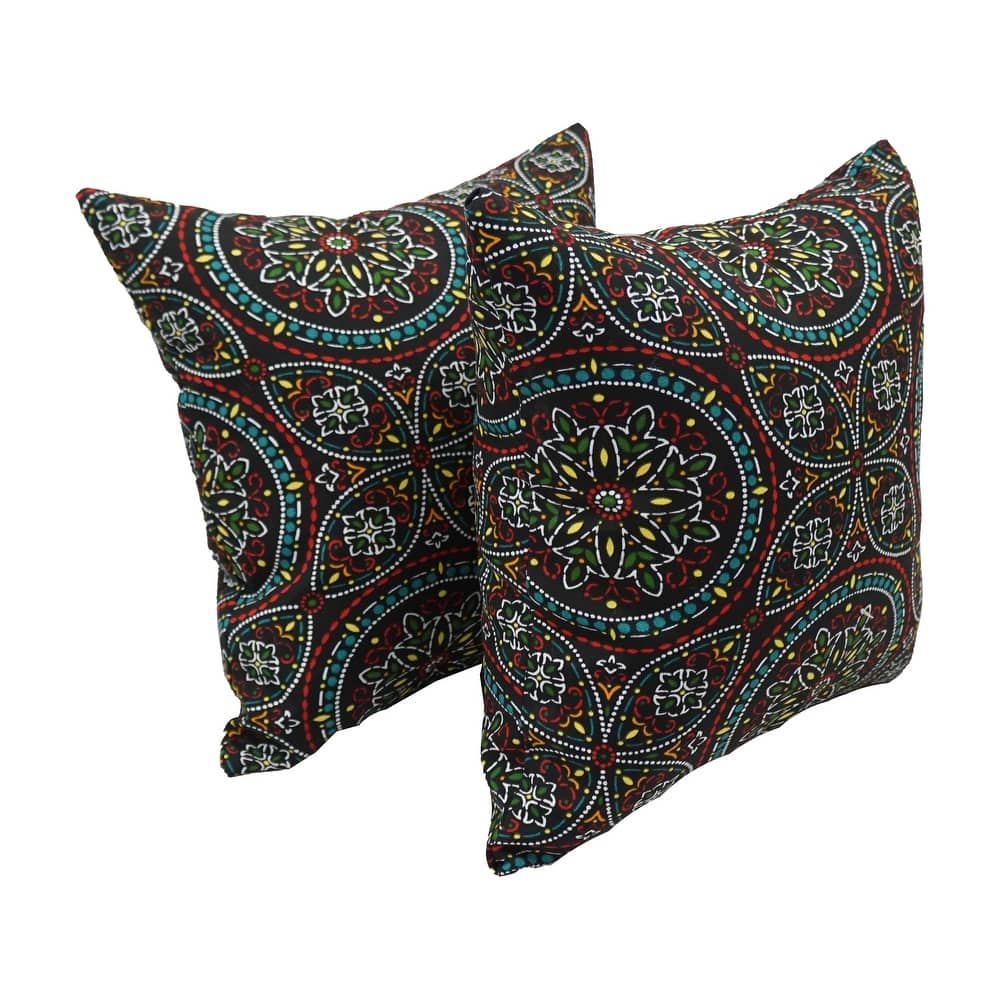 17-inch Square Polyester Outdoor Throw Pillows (Set of 2)