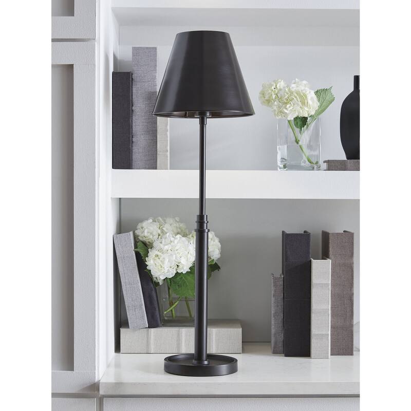 Signature Design by Ashley Wimner Black Table Lamp - 10" W x 10" D x 32" H