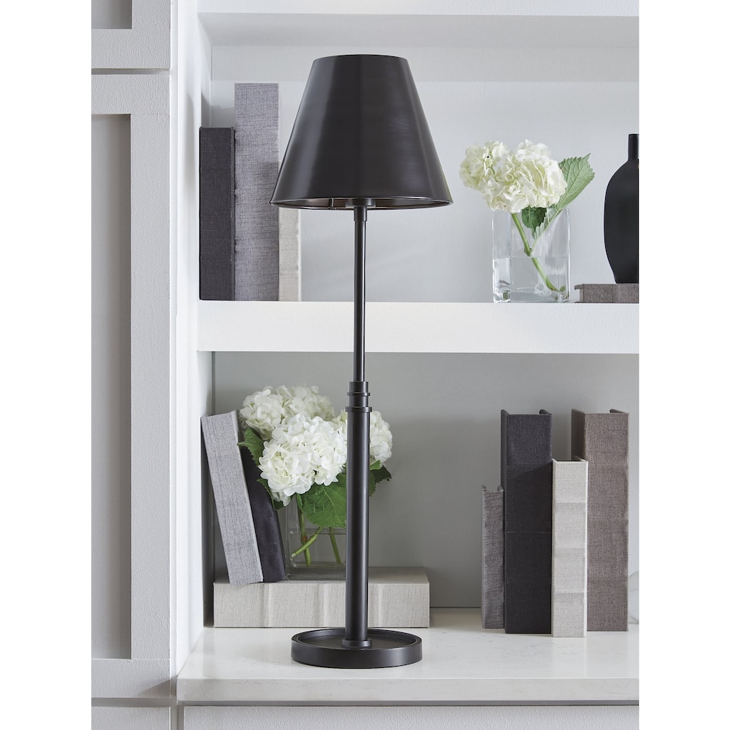 Signature Design by Ashley Wimner Black Table Lamp - 10" W x 10" D x 32" H