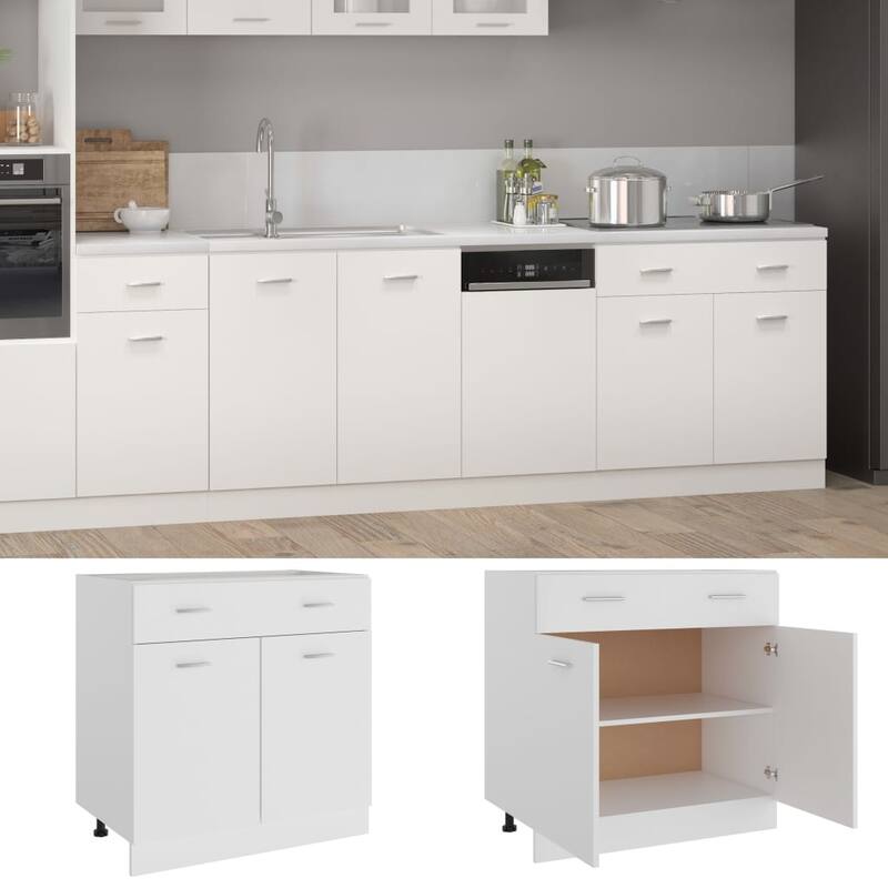 vidaXL Kitchen Cabinet Storage Cupboard Under Sink Organizer Engineered Wood