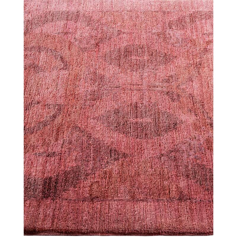 Contemporary Overdyed Wool Hand Knotted Area Rug - 3' 1" x 5' 0"