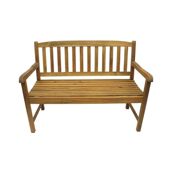 Shop 47 Acacia Wood Outdoor Patio Furniture Bench Brown Free