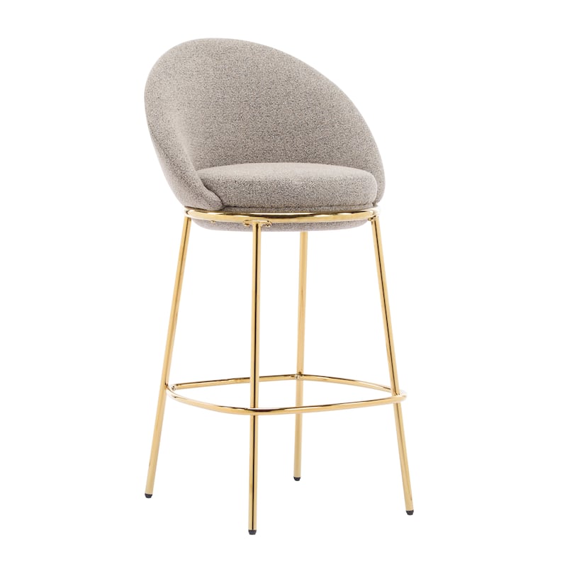 Upholstered Bar Stool Side Chair Set of 2
