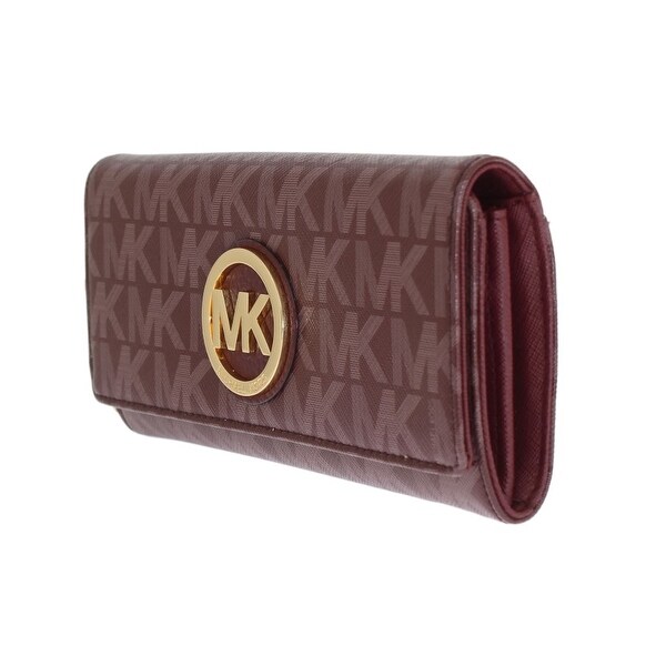 michael kors fulton wallet purple