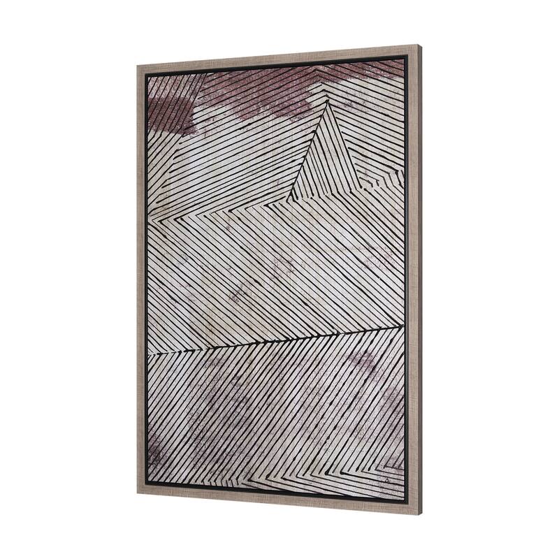 Papyrus Texture I Framed Canvas Art Print