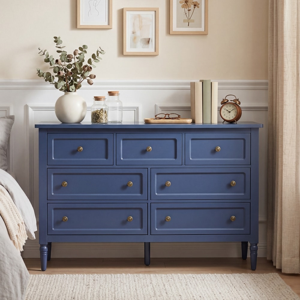 Blue Horizontal Dresser, On Sale Dressers