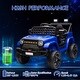 preview thumbnail 5 of 3, 12V Ride-On Truck Electric Vehicle with 4-Wheel Suspension, Battery Display, LED Lights and Music, Navy Blue