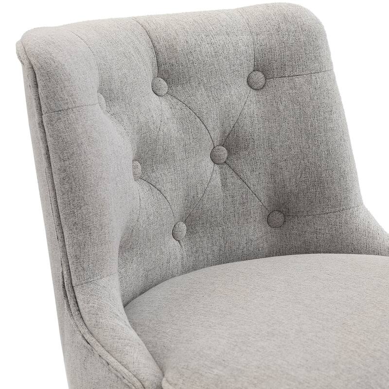 Modern 26 in. Barstool Counter Height Stool Upholstered Swivel Bar Stool with Back