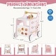 preview thumbnail 5 of 16, MDF Kids Walker with Toys, Storage and Rubber Wheels - 12.5" L x 14" W x 16.5" H