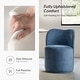 preview thumbnail 14 of 19, HULALA HOME Amalia Modern 21.5"W Ergonomic 360° Swivel Dining Chair with Curved Backrest Set of 4