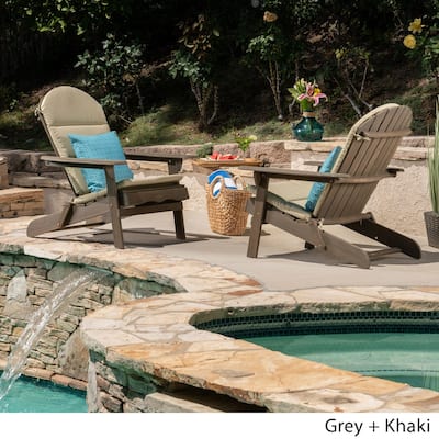 Malibu Outdoor Acacia Wood Folding Adirondack Chairs (Set of 2) by Christopher Knight Home