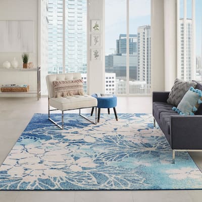 Nourison Tranquil Contemporary Abstract Floral Area Rug